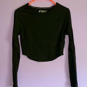 Long sleeve crop top from Paragon Fit Wear